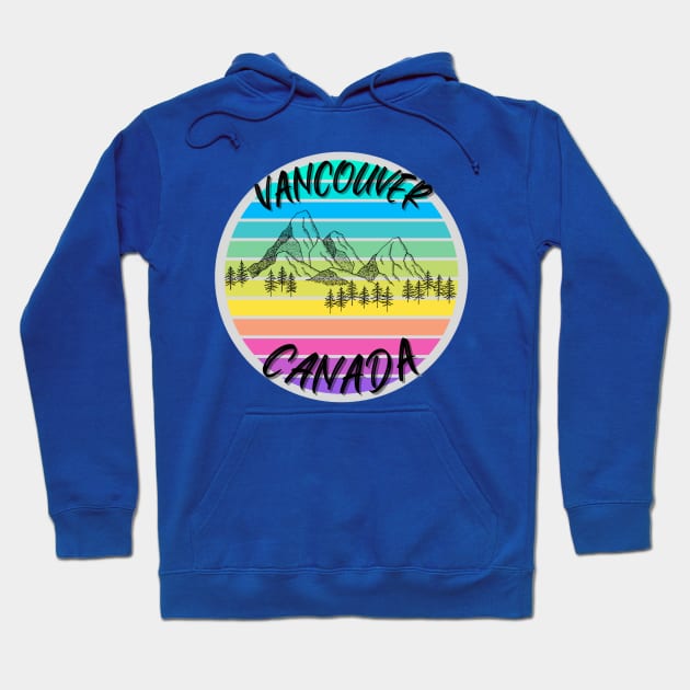 Travel Vancouver Canada Mountains Hoodie by Aspectartworks